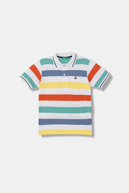 United Colors of Benetton polo za djecu od pamuka šarena 37JJC3023.G.Stagionale