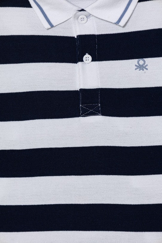 Chłopiec United Colors of Benetton polo dziecięce bawełniane 37JJG3012.P.Stagionale granatowy