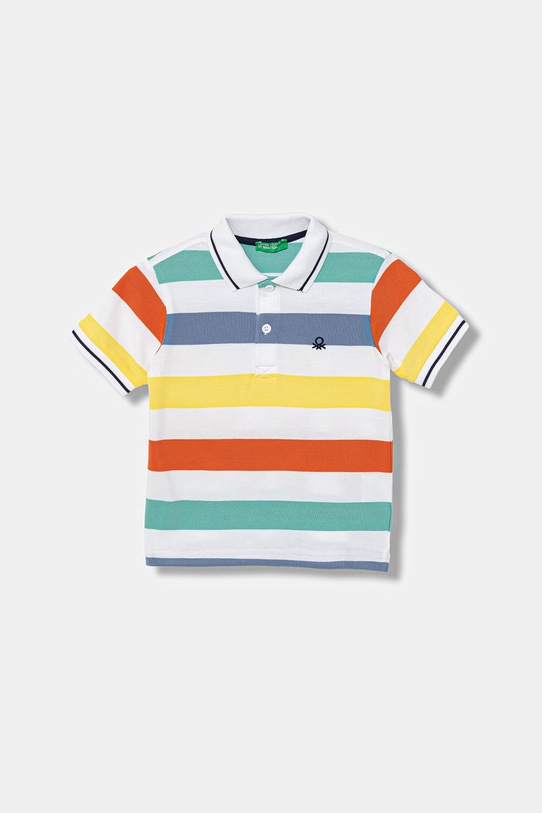 United Colors of Benetton polo dziecięce bawełniane multicolor 37JJG3012.P.Stagionale