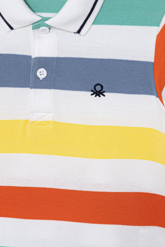 Chłopiec United Colors of Benetton polo dziecięce bawełniane 37JJG3012.P.Stagionale multicolor