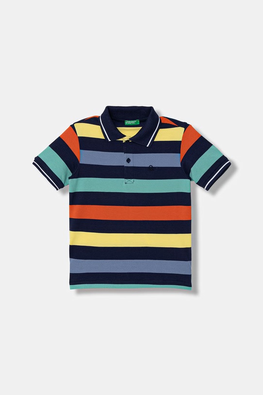 United Colors of Benetton polo dziecięce bawełniane multicolor 37JJG3012.P.Stagionale