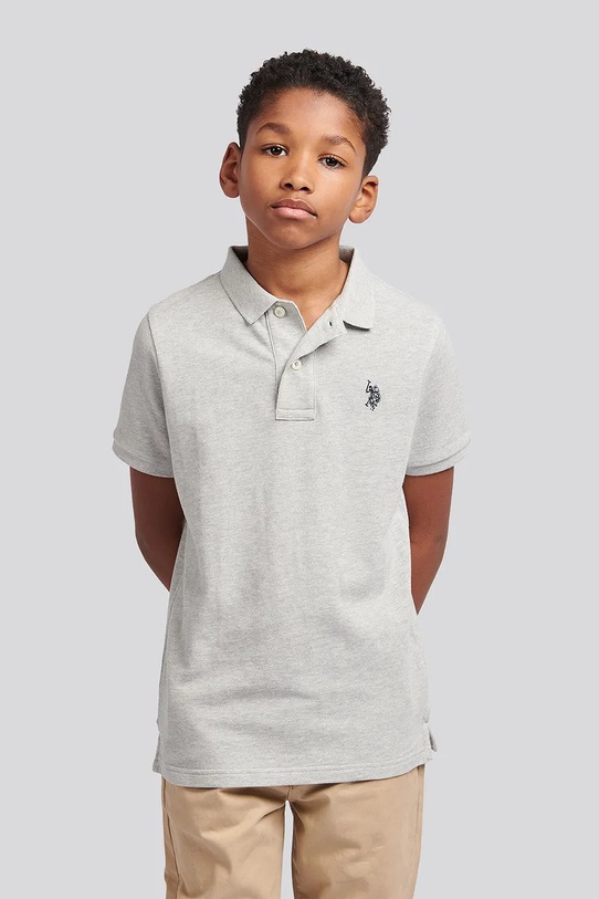 U.S. Polo Assn. polo dětské bavlněné šedá USP2369