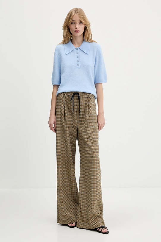 Gestuz sweter z dodatkiem wełny 10910852 niebieski SS26