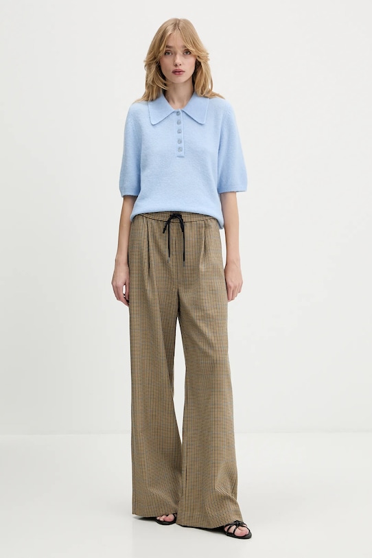 Gestuz sweter z dodatkiem wełny 10910852 niebieski SS26