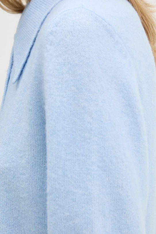 Gestuz sweter z dodatkiem wełny 10910852 niebieski