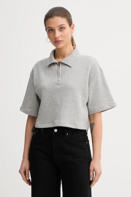 United Colors of Benetton polo bawełniane x Stranger Things bawełna szary 33NVD3015