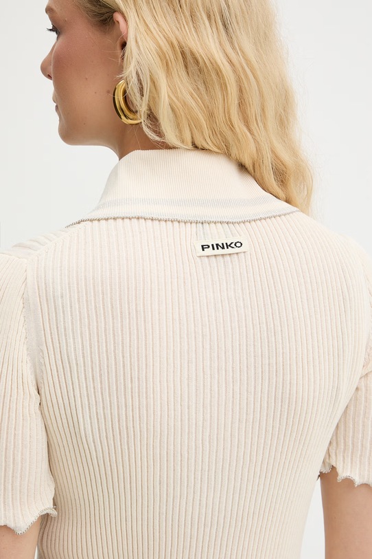 Pinko tričko dámske s bavlnou 106287.A343 béžová