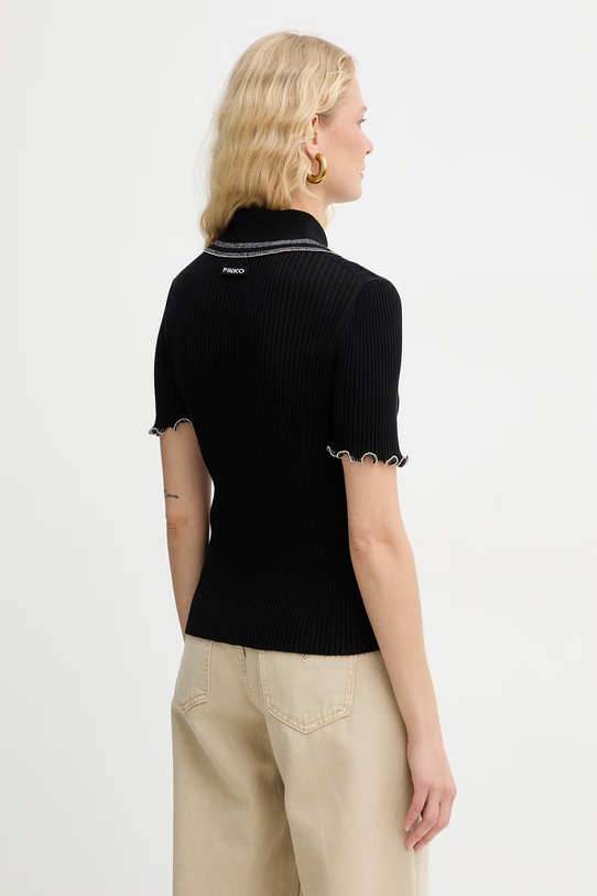 Oblečenie Pinko tričko dámske s bavlnou 106287.A343 čierna
