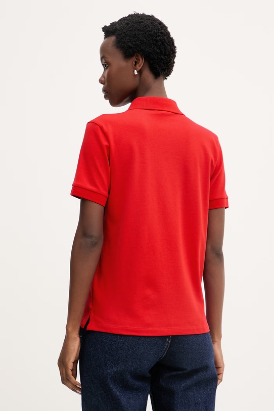 Odzież Barbour polo męskie bawełniane z elastanem Bowford LML0886 czerwony