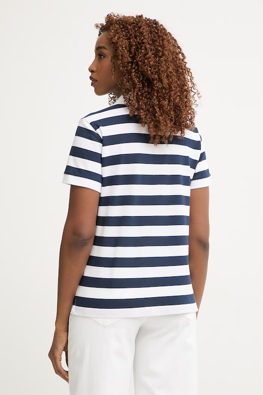 Odzież Barbour polo damskie bawełniane Ashbourne LML0887 granatowy