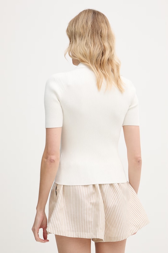 Oblečenie Lacoste tričko dámske s viskózou AF9874 béžová