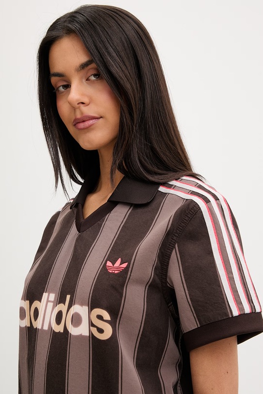 adidas Originals polo dámské bavlněné hnědá KD5450