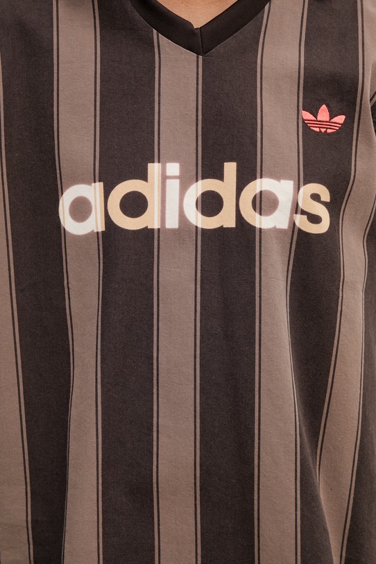 adidas Originals polo od pamuka za žene smeđa KD5450