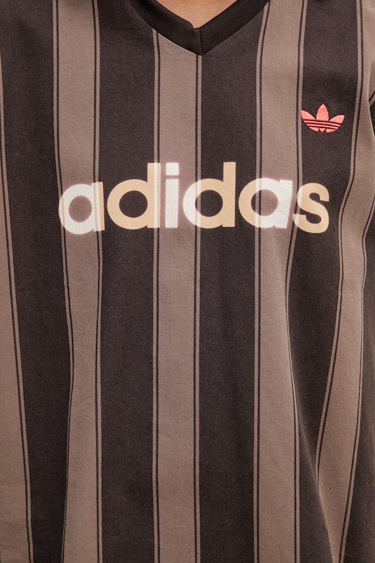 adidas Originals polo shirt cotton women's brown KD5450