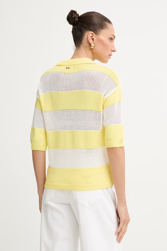 Odzież Fracomina polo damskie FJ26ST7004K417O7 żółty