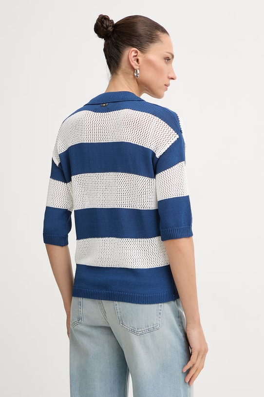 Odzież Fracomina polo damskie FJ26ST7004K417O7 niebieski