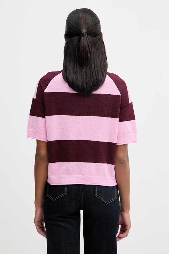 Odzież Marc O'Polo polo damskie z bawełną 5000008118 różowy