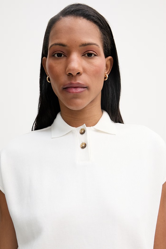 Marc O'Polo polo damskie bawełniane beżowy 5000008220