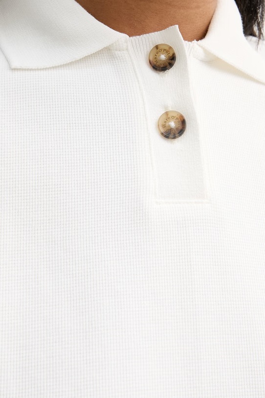 Marc O'Polo polo damskie bawełniane 5000008220 beżowy