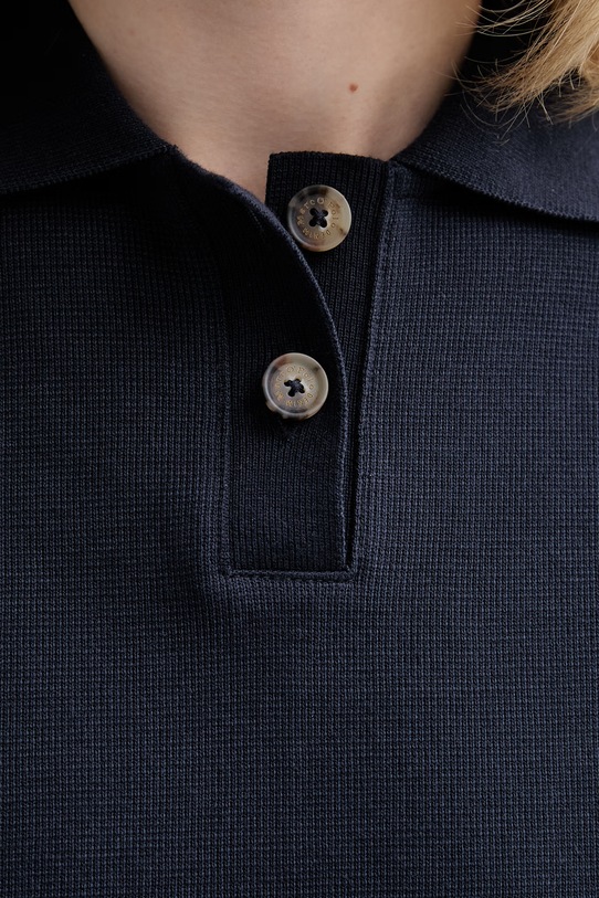 Marc O'Polo πόλο γυναικείο βαμβακερό 5000008220 σκούρο μπλε