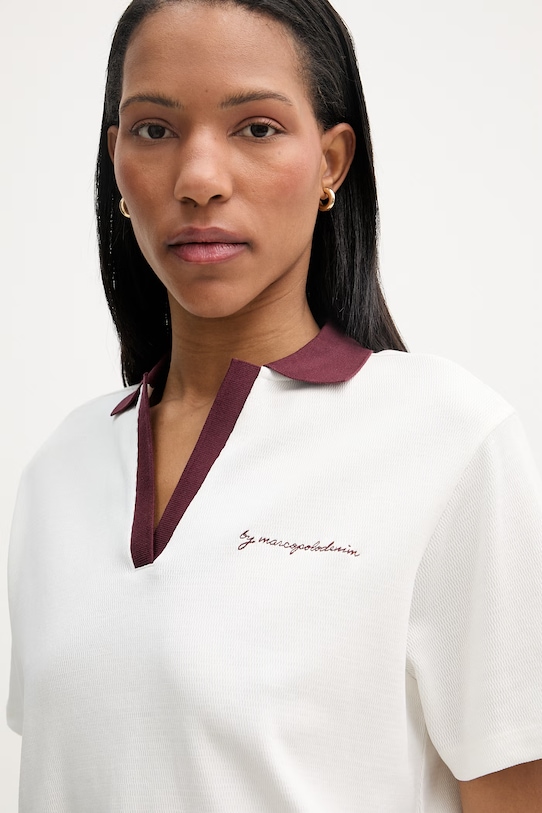 Marc O'Polo πόλο γυναικείο βαμβακερό μπεζ 5000009668