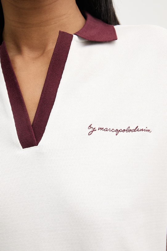 Marc O'Polo πόλο γυναικείο βαμβακερό 5000009668 μπεζ