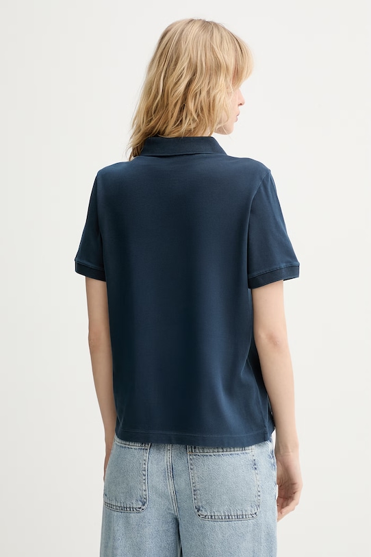 Odzież Marc O'Polo polo damskie bawełniane z elastanem 5000013269 granatowy