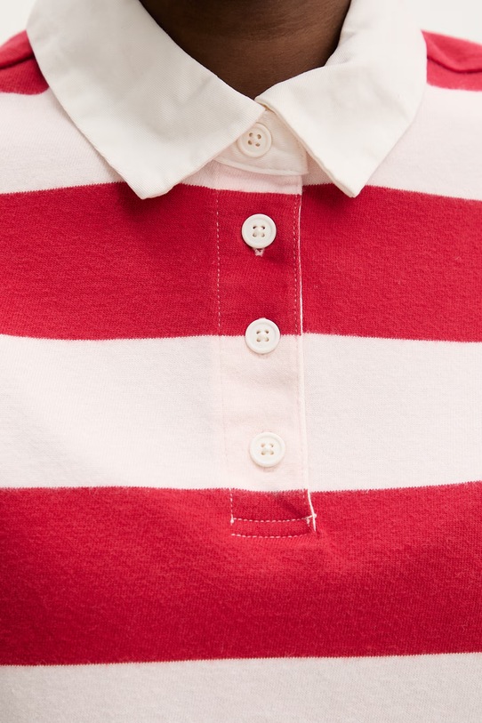 Levi's polo majica ženska bombažna ARIES RUBGY 004GQ.0004 rdeča