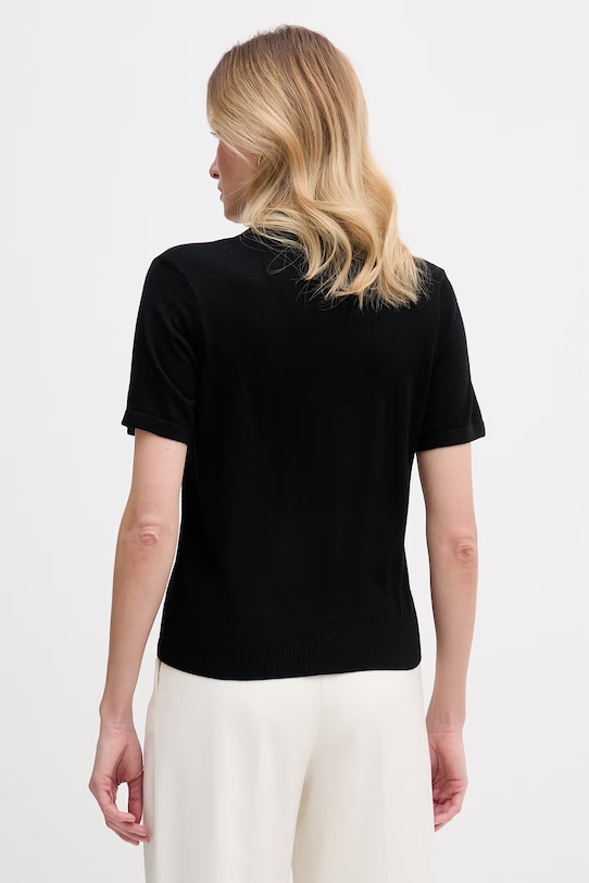 Odzież Guess polo damskie wełniane W6GR03.Z0583 czarny