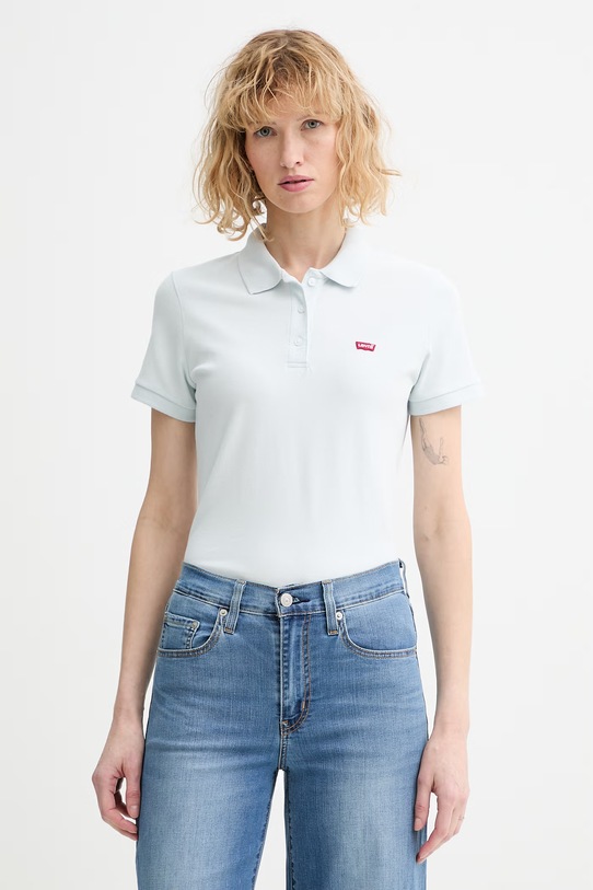 Levi's polo LEVIS HM POLO z elastanem niebieski 52599.0090