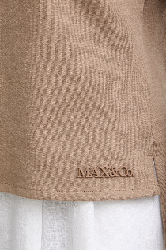 Max&Co. поло жіноче з бавовною MCOPESI 2616951024200 коричневий