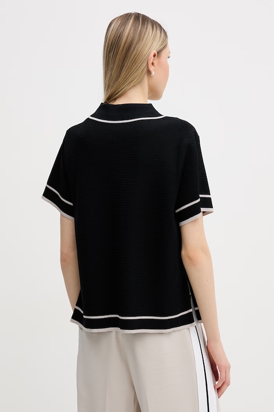 Odzież Marc Aurel polo damskie z wiskozą 8339A11114 czarny