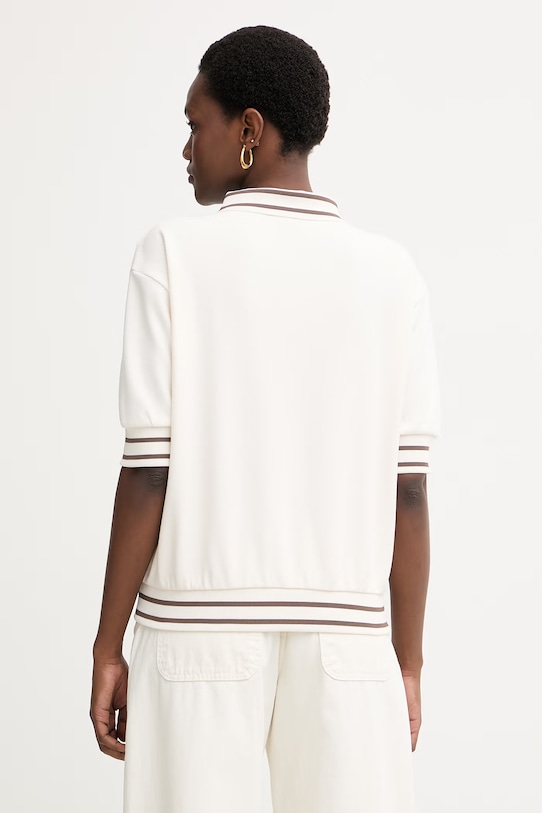 Odjeća Armani Exchange polo damski s viskozom XW002215.AF13401 bež