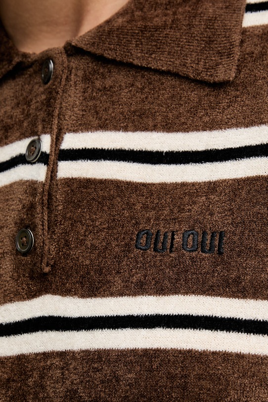 OUI polo damskie 96760 brązowy