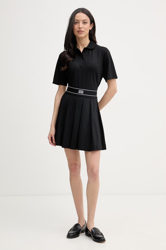 Joop! polo tričko dámske s bavlnou 30100660 čierna SS26