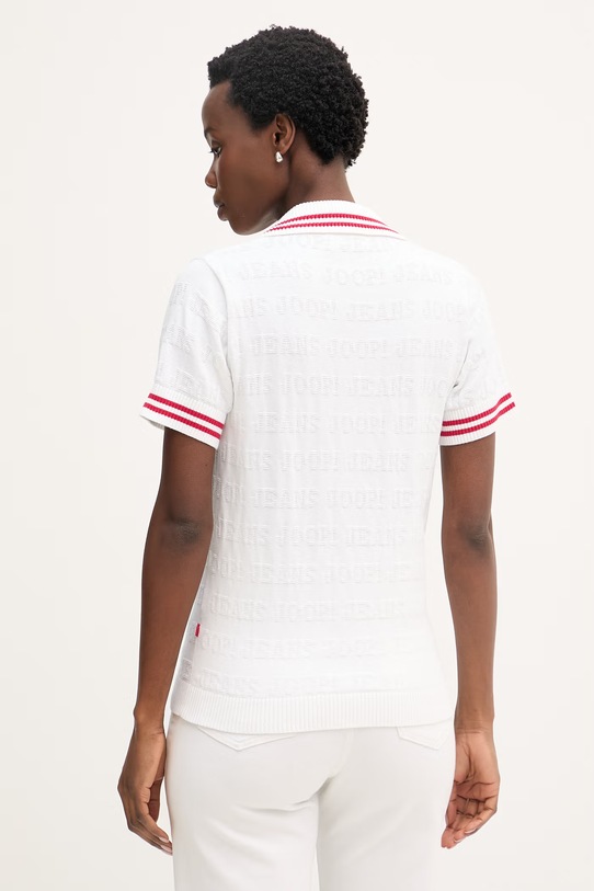 Odzież Joop! polo swetrowe damskie bawełniane 30102024 biały