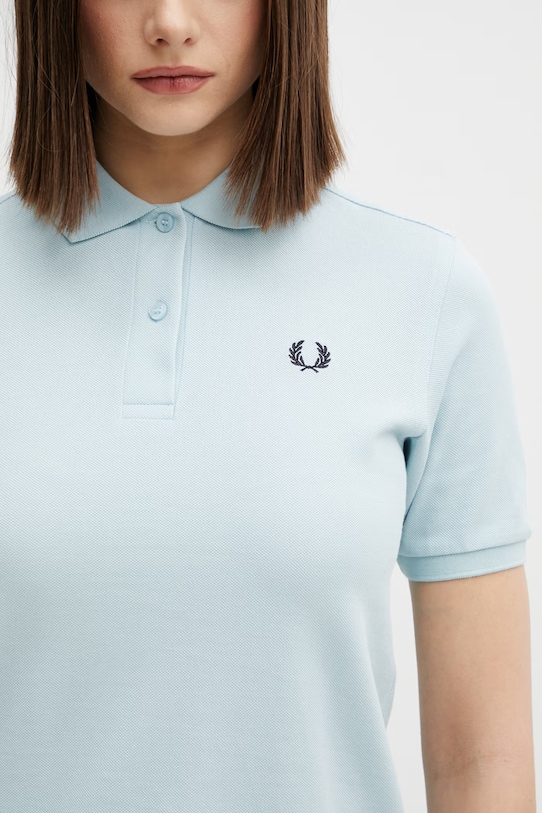 Fred Perry polo bawełniane niebieski G6000