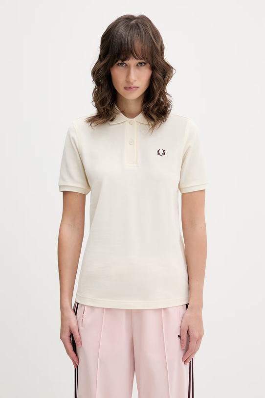 Fred Perry polo bawełniane bawełna beżowy G6000