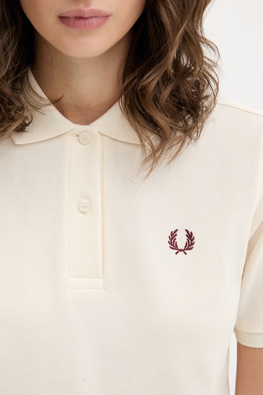 Fred Perry polo bawełniane beżowy G6000