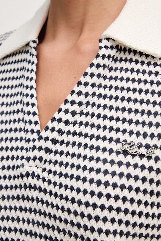 Karl Lagerfeld polo damskie B2W46058 granatowy