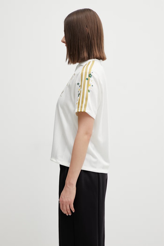 adidas Originals polo KF3309 beżowy SS26