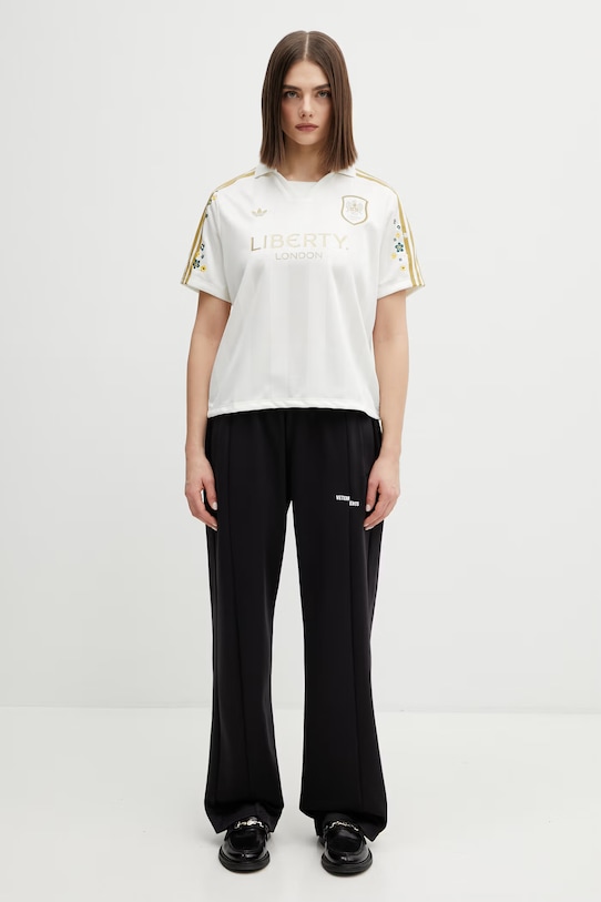 Πόλο adidas Originals KF3309 μπεζ