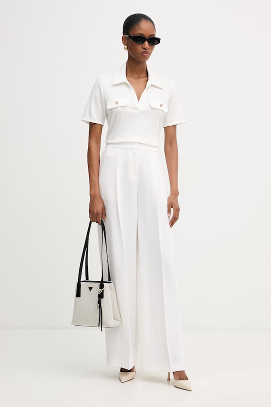 Morgan polo damskie DROSSO biały SS26