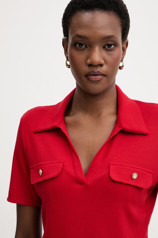 Morgan polo damskie czerwony DROSSO