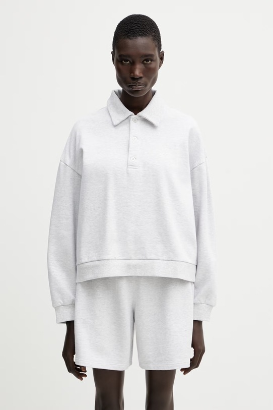 Carhartt WIP W' Brenta Polo Sweat polo bawełniane damskie szary I036291.00T60