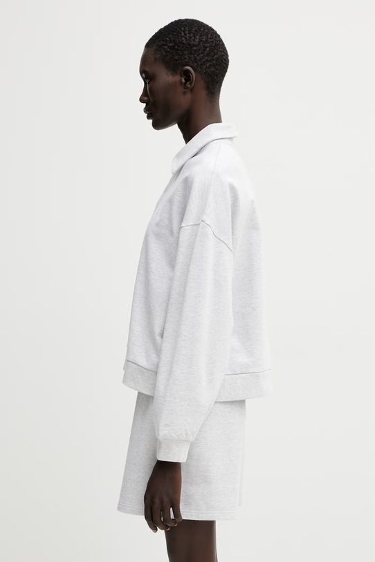 Carhartt WIP W' Brenta Polo Sweat polo bawełniane damskie I036291.00T60 szary SS26