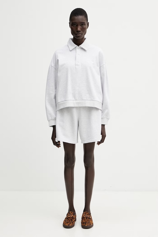 Carhartt WIP W' Brenta Polo Sweat polo bawełniane damskie I036291.00T60 szary