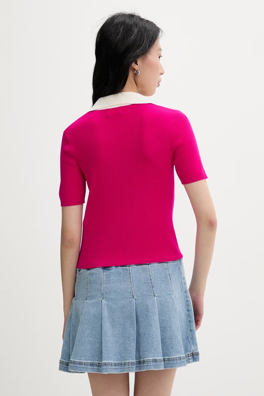 Odzież From Future polo swetrowe damskie wełniane WPP02875 różowy