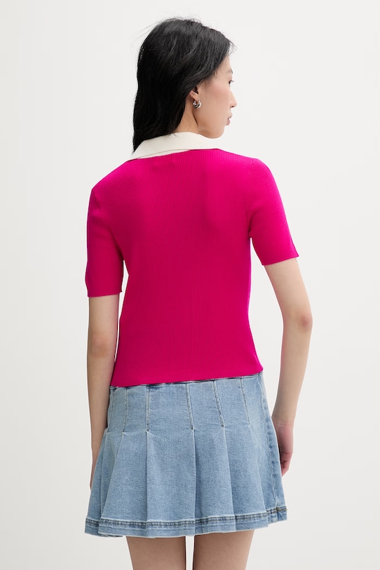 Odzież From Future polo swetrowe damskie wełniane WPP02875 różowy