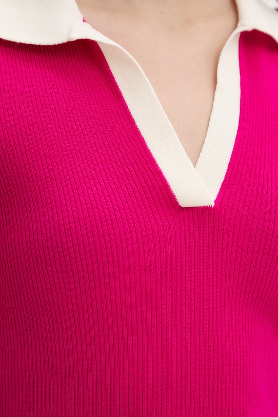 From Future polo swetrowe damskie wełniane WPP02875 różowy